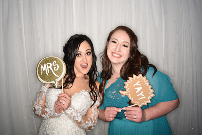 Sheer white backdrop with lights