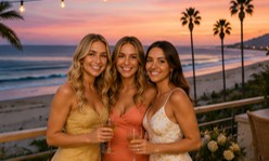 Beach venue view backdrop