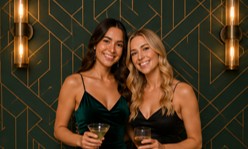 Statement wall backdrop with texture